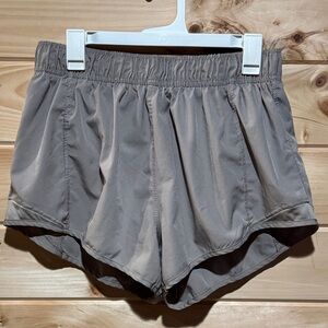 Legend Women's Athletic Shorts Taupe Built In Underwear